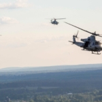 Marines with Marine Light Attack Helicopter Squadron (HMLA) 167 support exercise Northern Strike 22-2