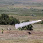 An US soldier fires a Stinger missile a joint US-Romanian milita