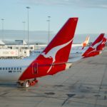 Melbourne - MARCH 15: Aircrafts of the Qantas fleet at Melbourne Airport March 15th, 2014. Qantas is Australia's largest airline.