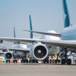 Cathay Pacific Cargo B747 airplanes grounded at Hong Kong Intern