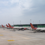 Indira Gandhi International Airport in Delhi, India