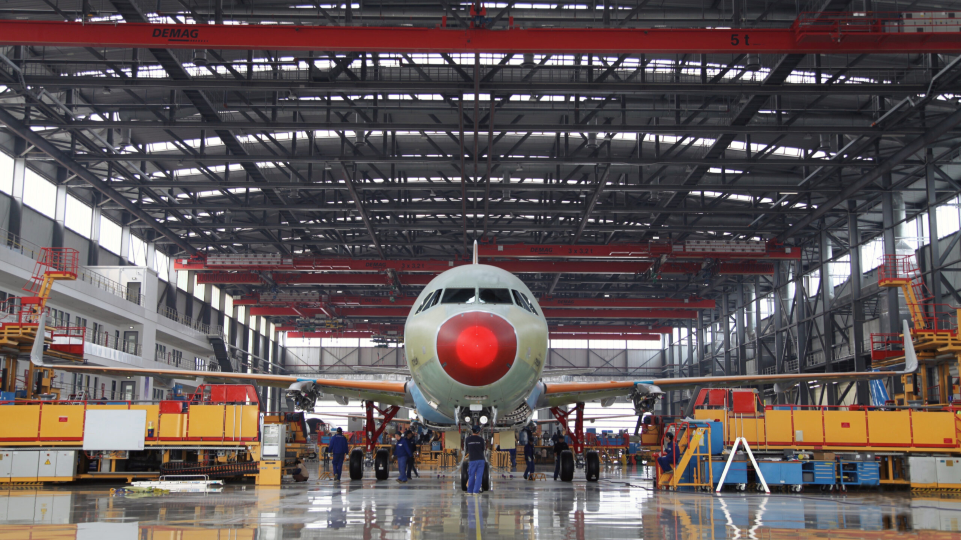 Airbus A320neo final assembly lin in Tianjin