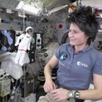 ESA astronaut Samantha Cristoforetti, appears with her lookalike Barbie doll on the International Space Station to inspire girls into STEM careers for World Space Week