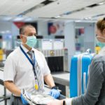 Airport security check vs coronavirus