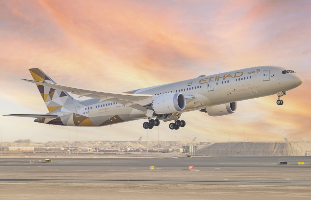 An Etihad 787