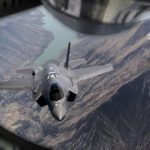 F-35 Jet Fighter Mid-air Refueling