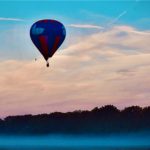 Part of a series 3 Hot Air Ballon Over The Meadow