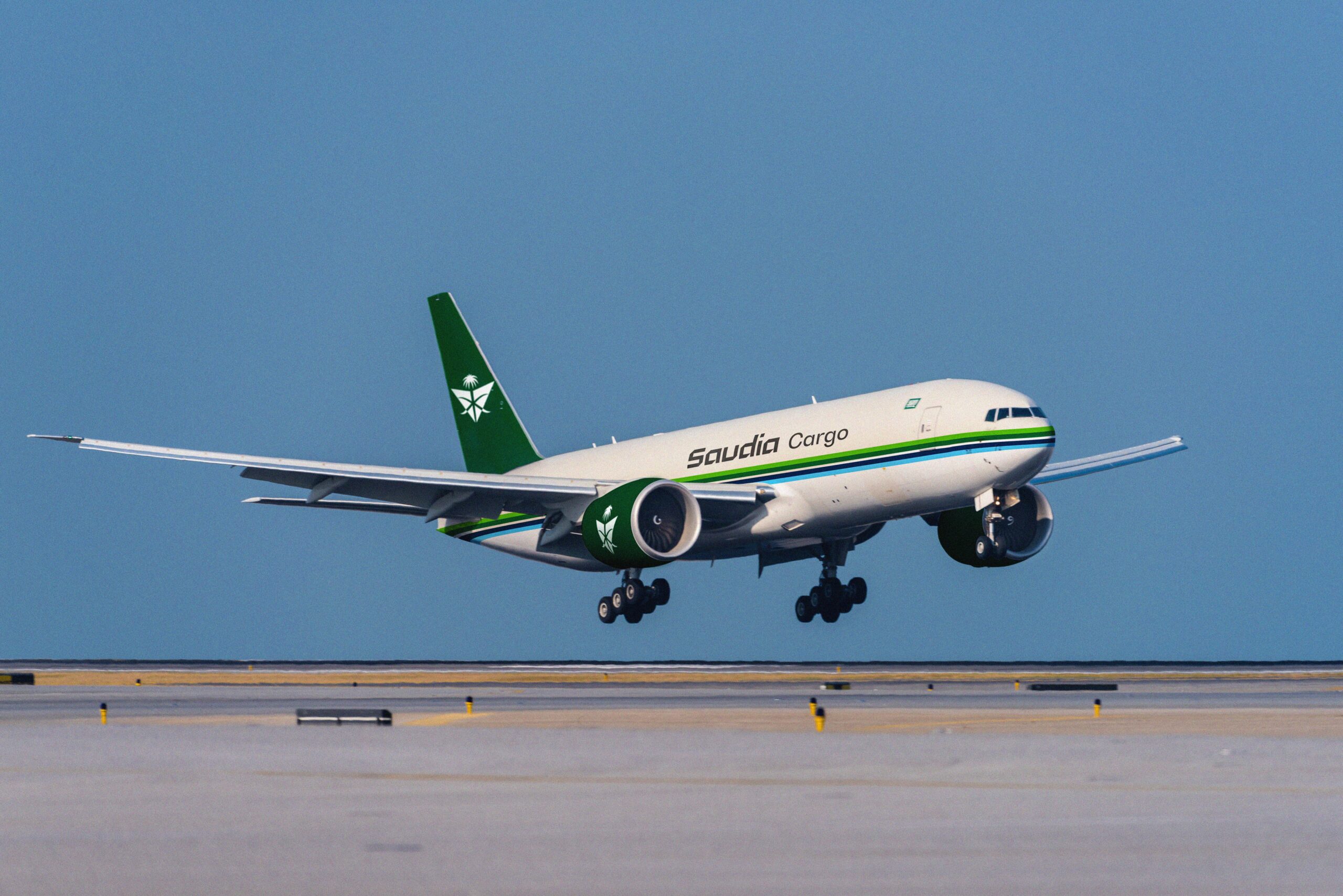 Saudia cargo aircraft in new livery