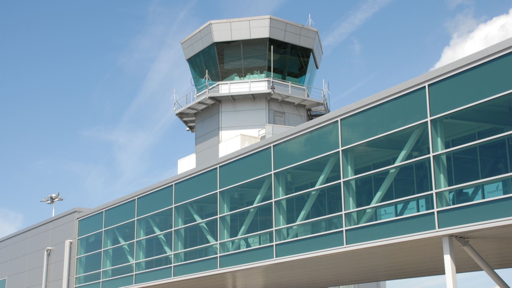 Air traffic control tower at Bristol Airprot