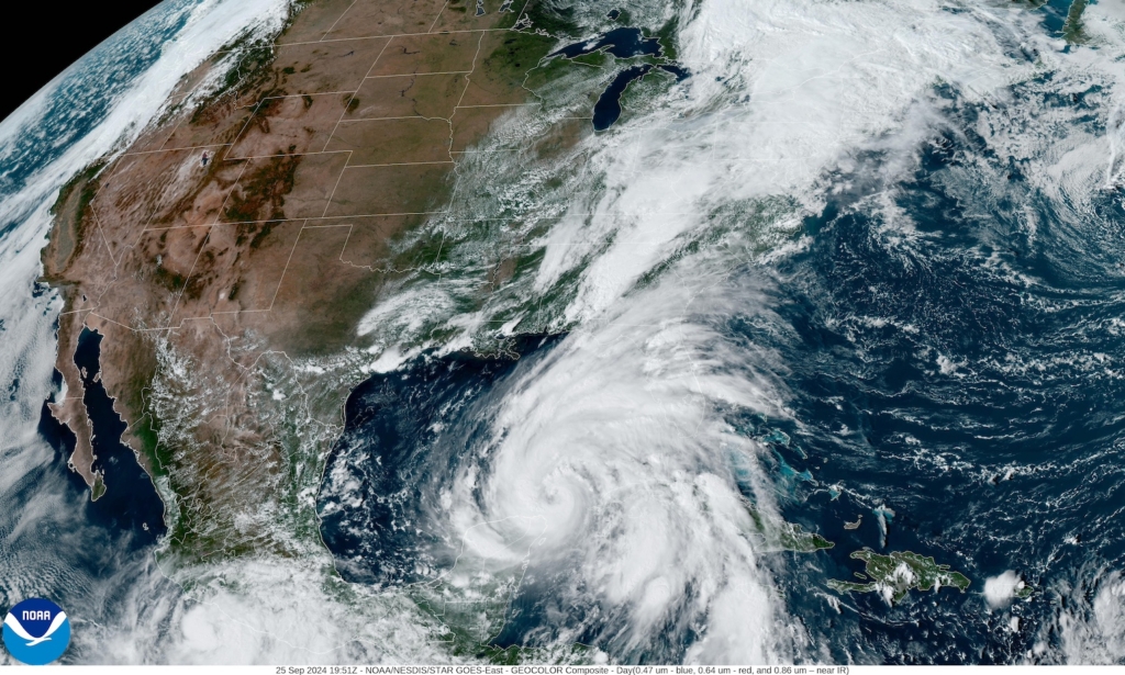 Hurricane from space