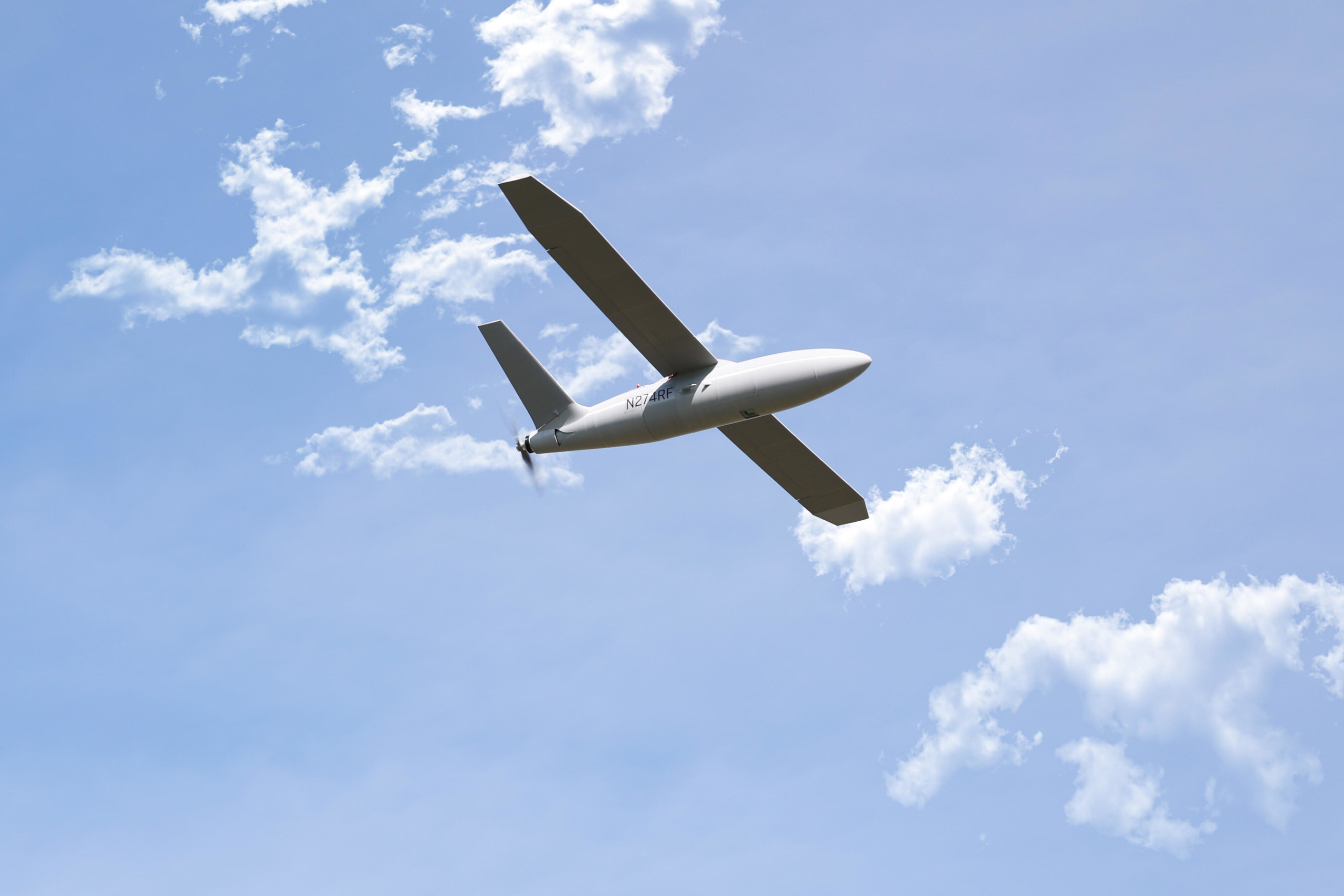 RapidFlight-E2 aircraft is pictured in flight