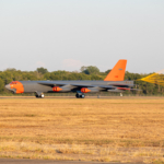 Test and Evaluation B-52 Orange Tail Landing