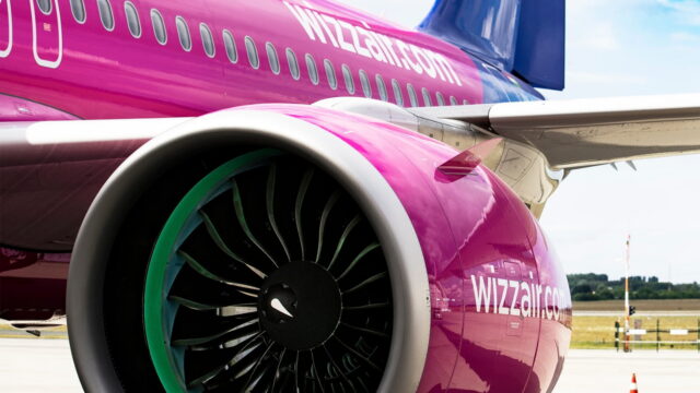 Wizz Air Airbus A320 Pratt and Witney GTF engine