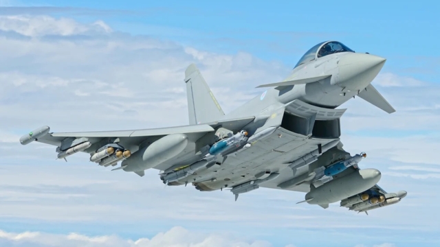 The Eurofighter Typhoon is one of the fighter jets on display at Paris Air Show