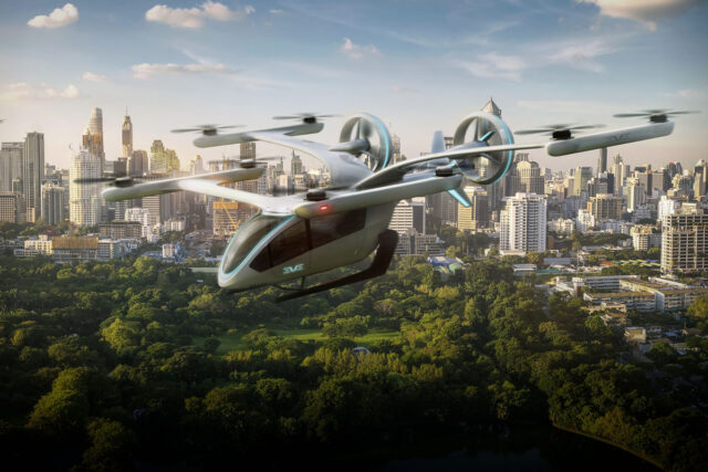 Eve air mobility evtol mockup