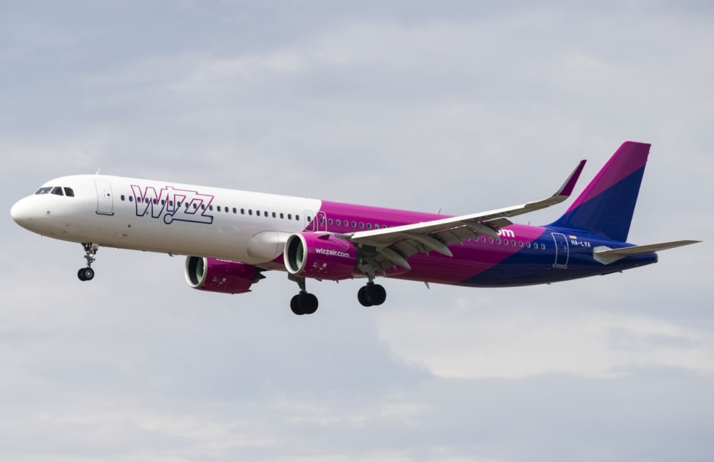 Wizz Air Airbus A321neo is powered by the GTF engines from Pratt & Whitney