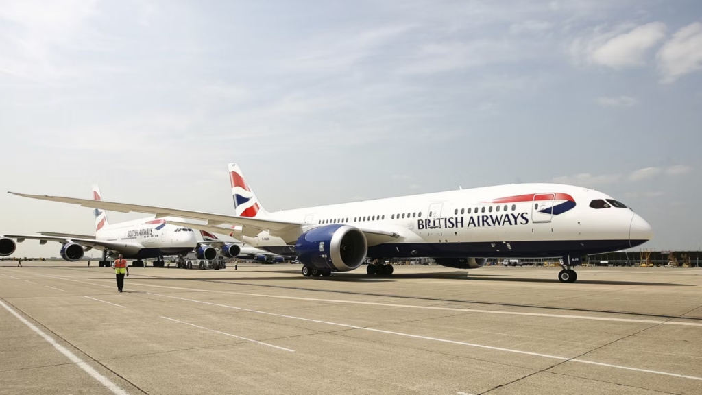 British Airways Boeing 787 at London Heathrow