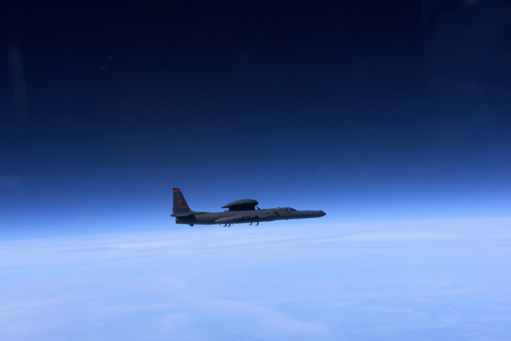 Lockheed U-2 spy plane in upper atmosphere