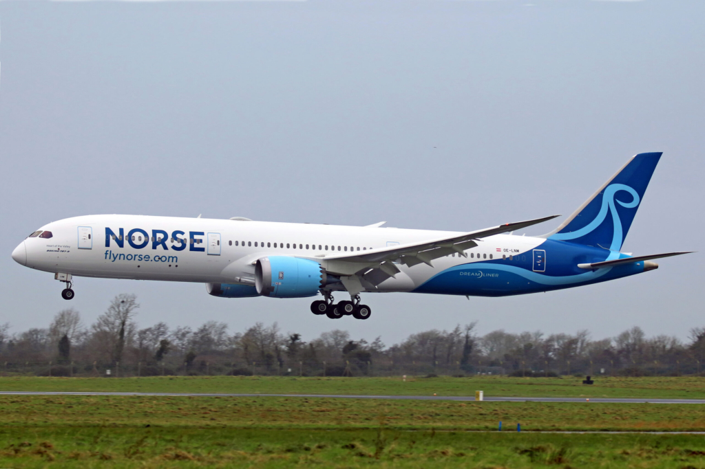 Norse atlantic airways boeing 787