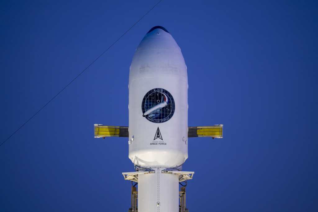 X-37B atop a SpaceX Falcon 9 rocket