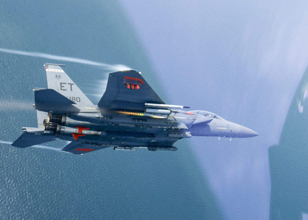AGR-20F Advanced Precision Kill Weapon System II laser-guided rockets on the F-15E fighter