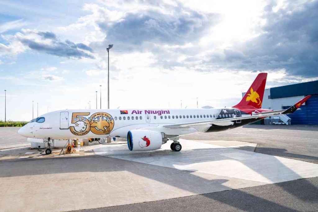 Air Niugini first Airbus A220