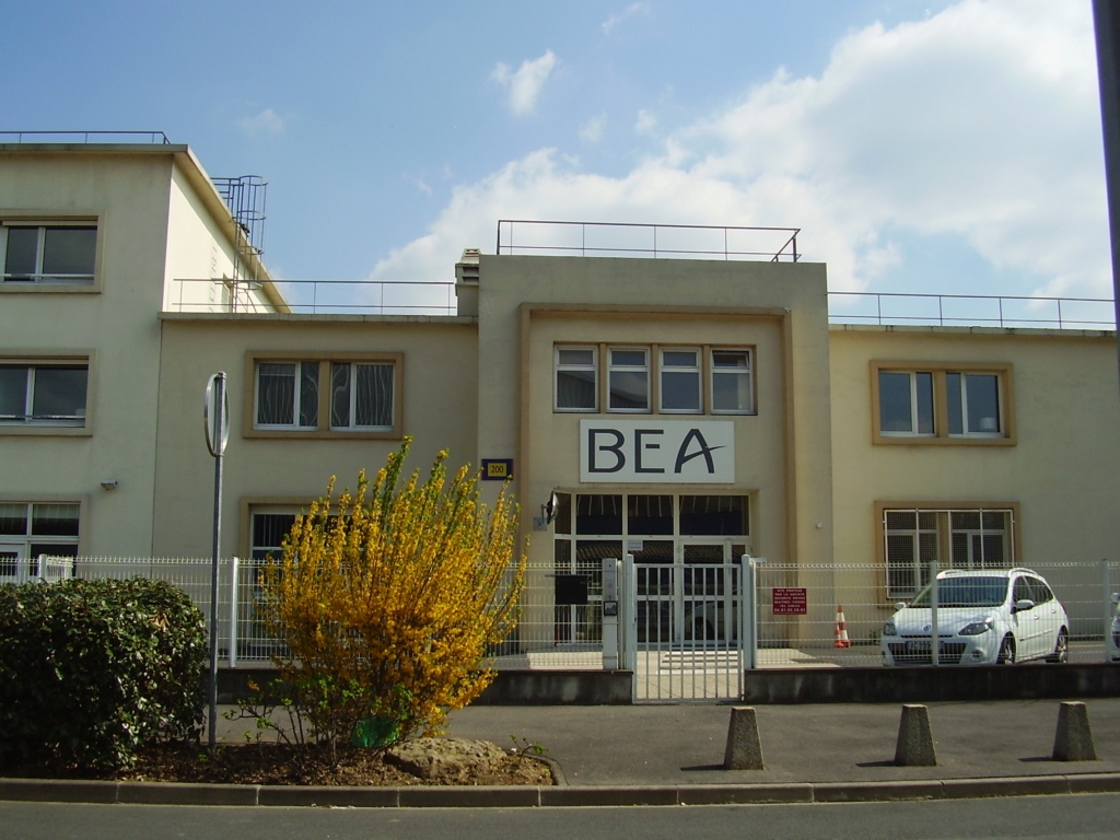 Building 153, the head office of the Bureau of Enquiry and Analysis for Civil Aviation Safety (BEA) at Le Bourget Airport, where the flight AF447 recorders were analysed