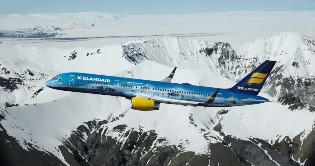 Icelandair Boeing 757 Vatnajokul special livery