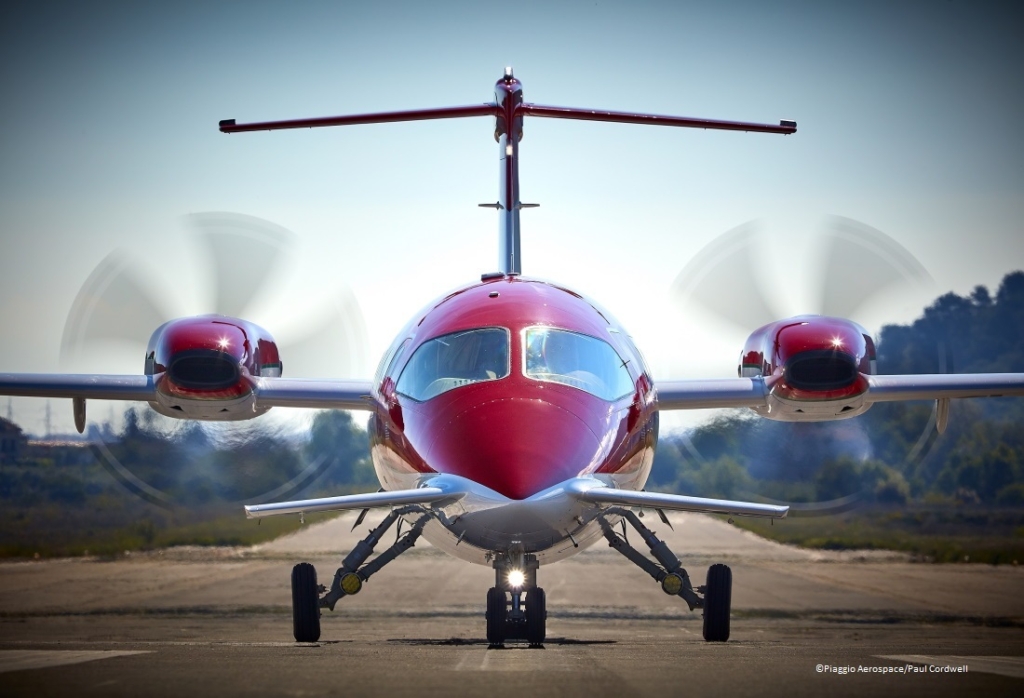 Piaggio Aerospace Aventi EVO on the ground