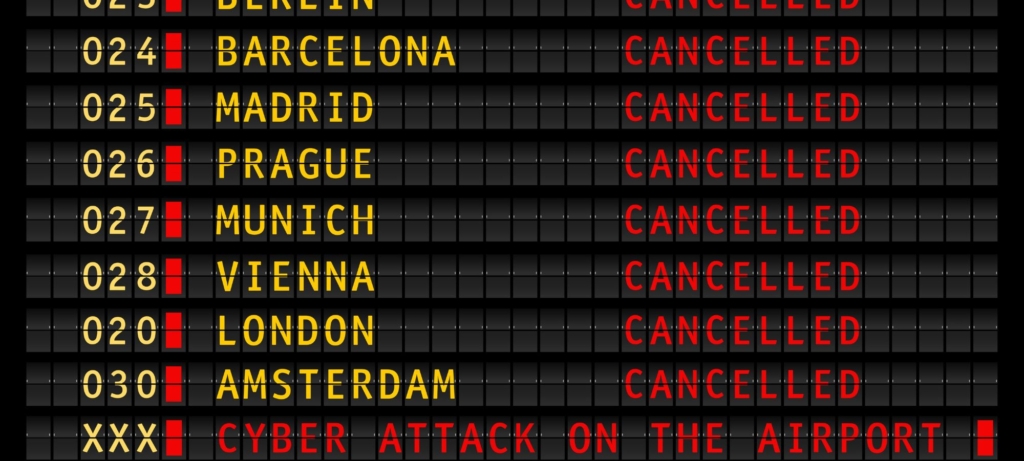 Airport information display by Thomas Bethge