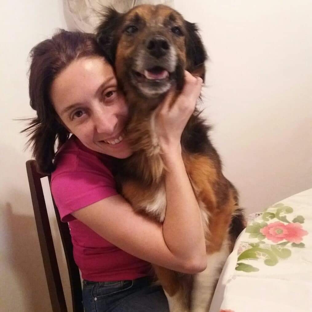 Grisel Ortiz and her lost dog Mona