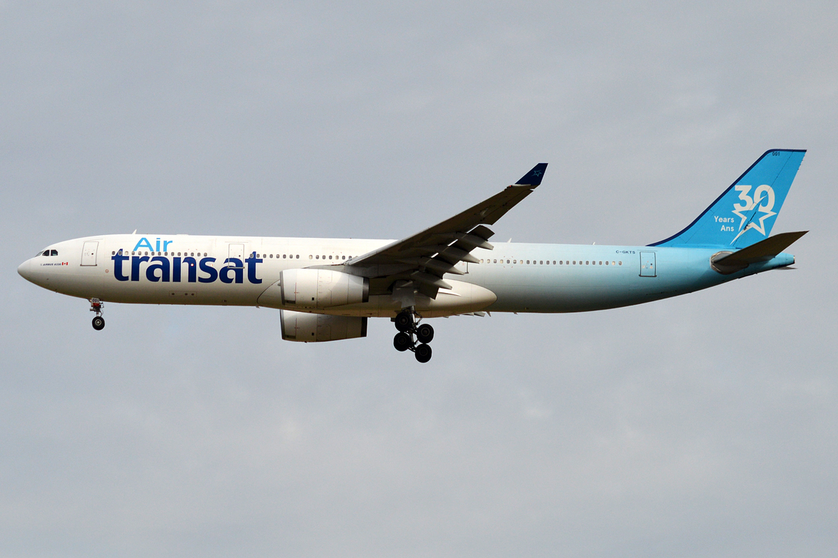 Air Transat Airbus A330 30th anniversary livery