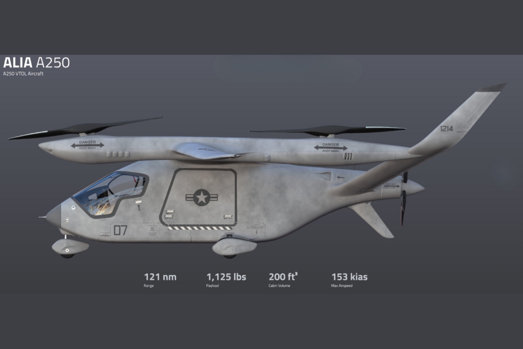 Beta Technologies ALIA A250 VTOL for defence
