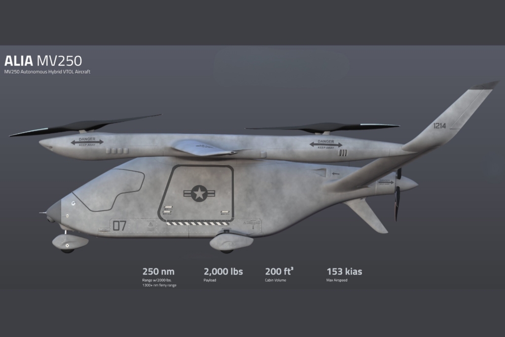 Beta Technologies ALIA MV250 uncrewed drone for defence