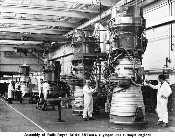 Concorde Olympus 593 engines