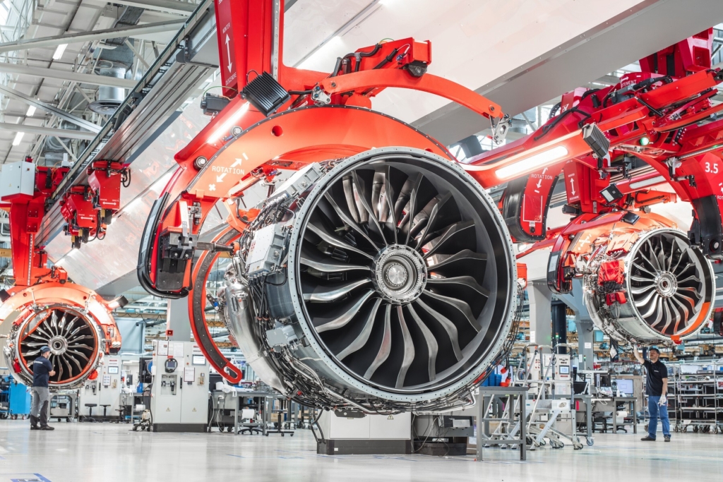 Production line of new CFM engines