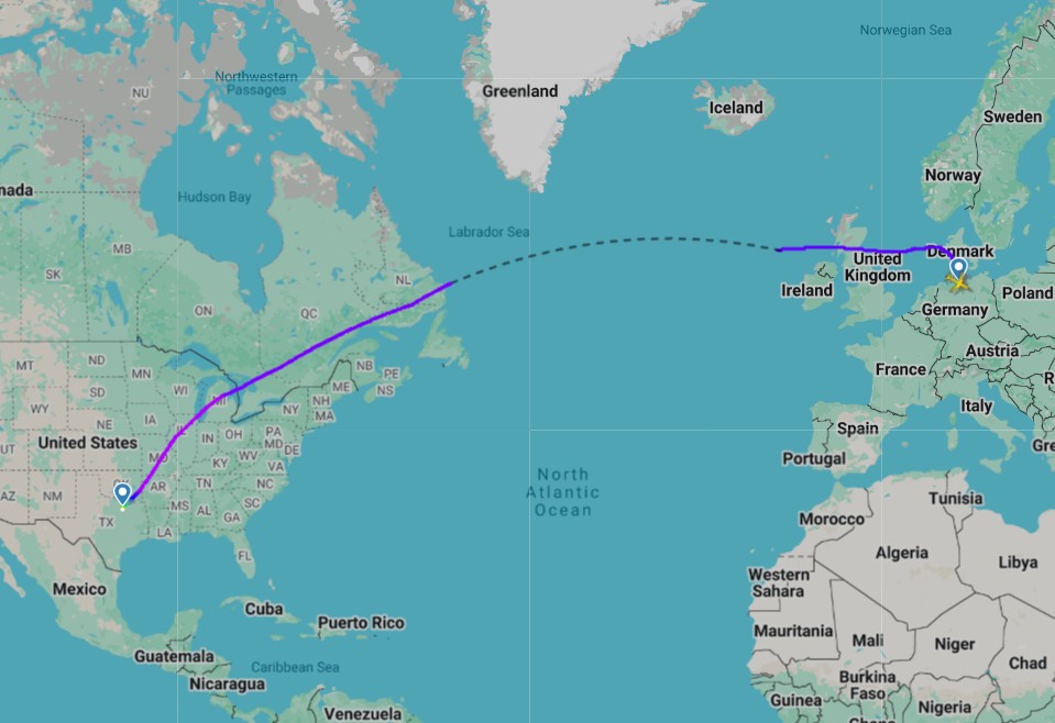 AA A321XLR route