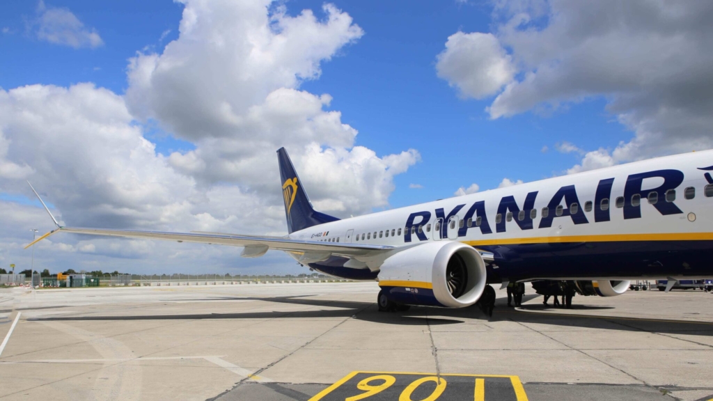 Ryanair aircraft on apron