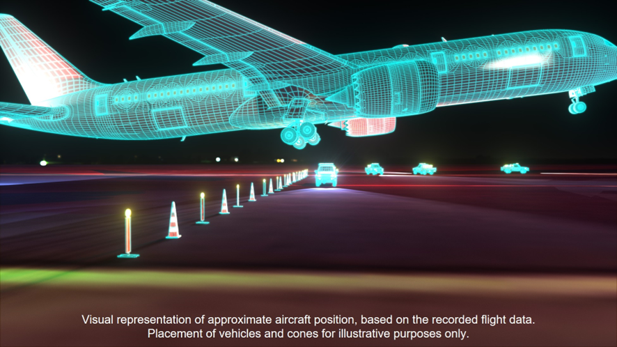 ATSB diagram of near miss