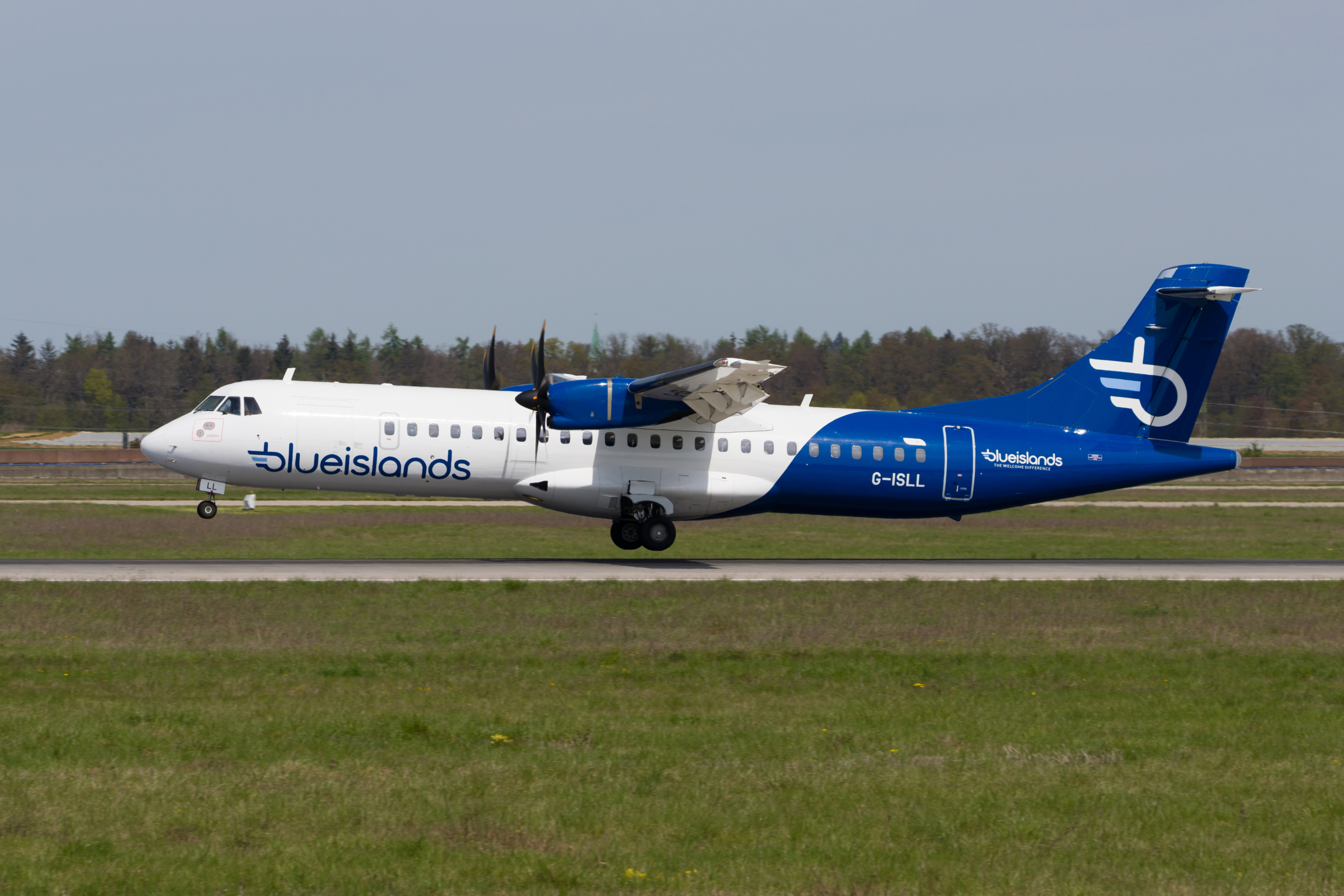 Blue Islands ATR 72-500 airplane - STR, Germany; 22 April 2023