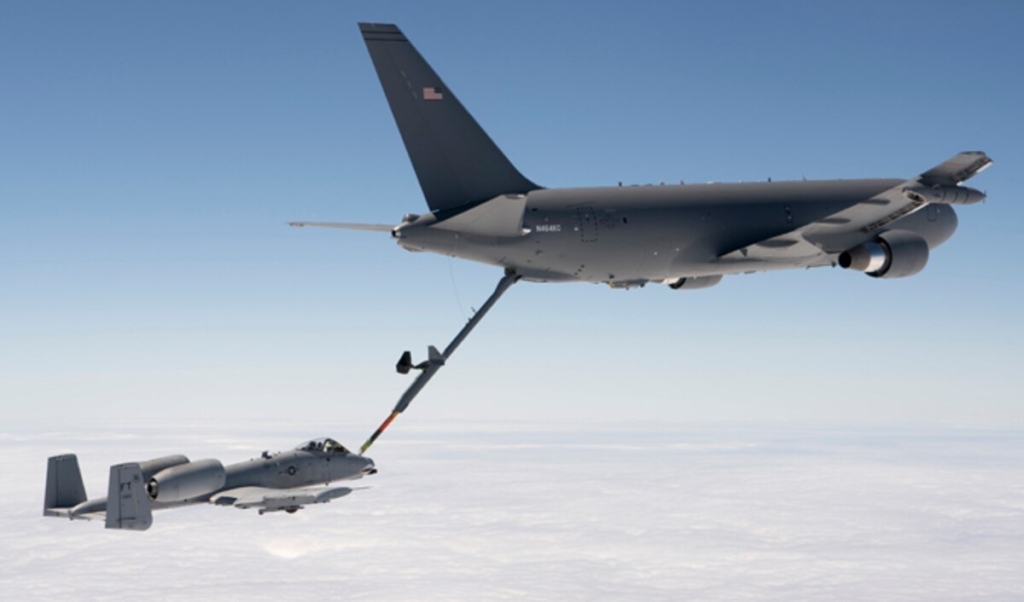 Boeing KC-46 Pegasus with A-10 Warthog 2