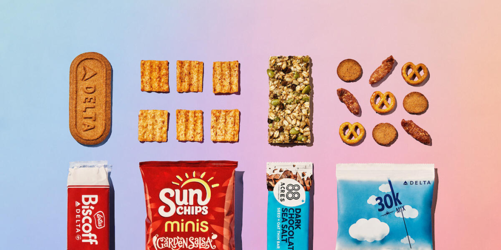 Delta Air Lines snack options 