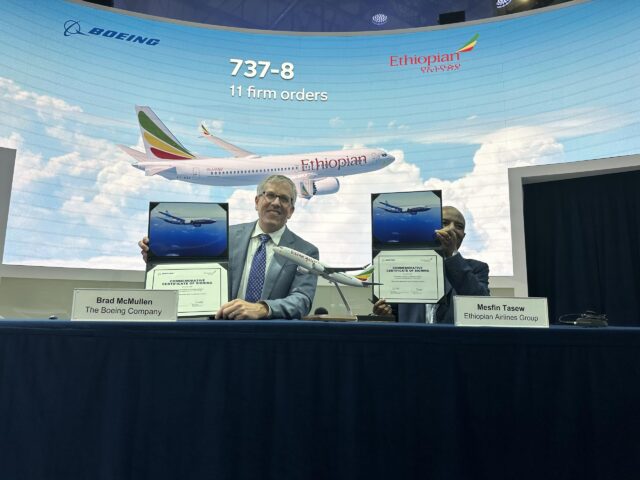 Ethiopian airlines boeing order
