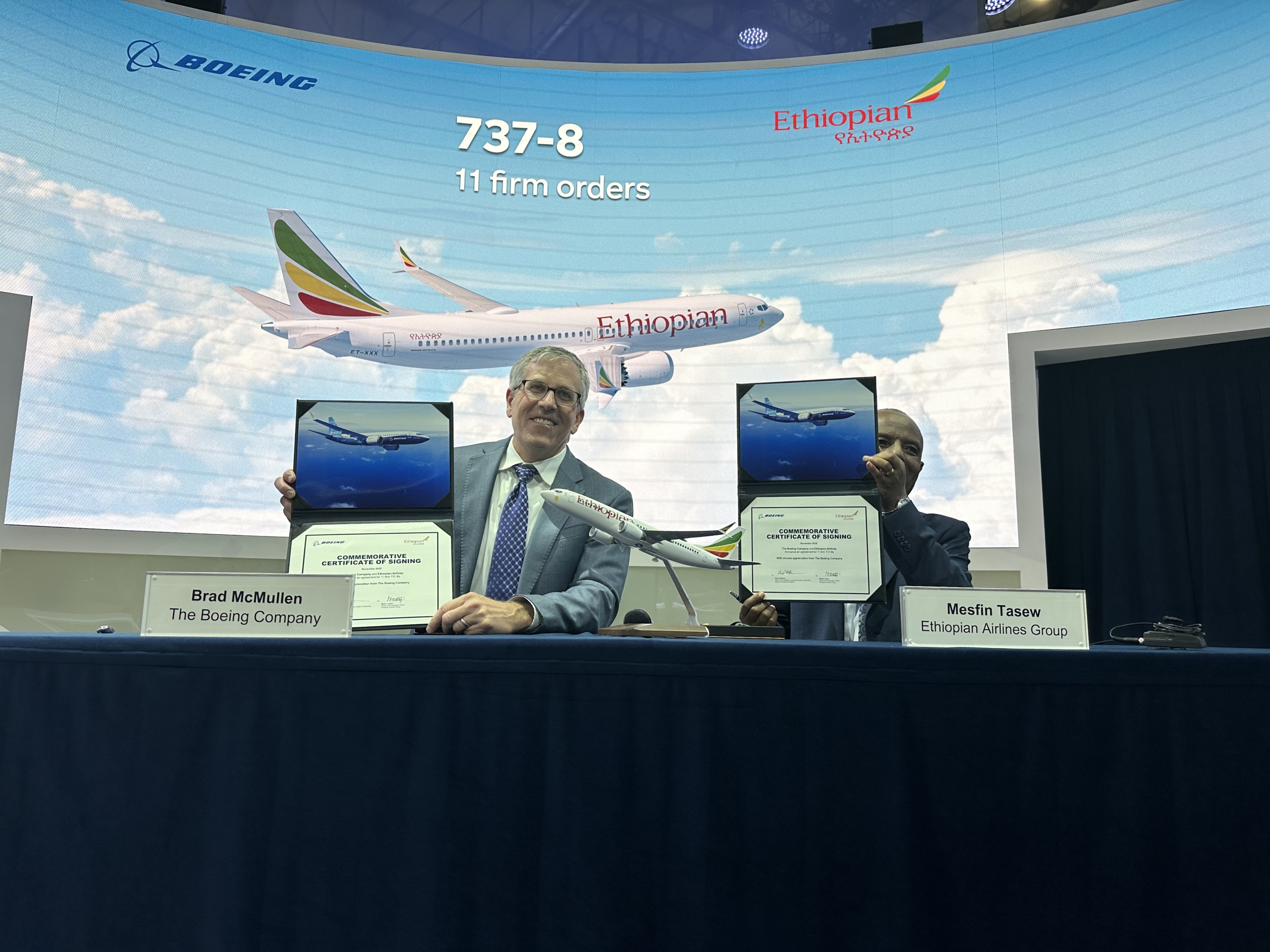 Ethiopian airlines boeing order