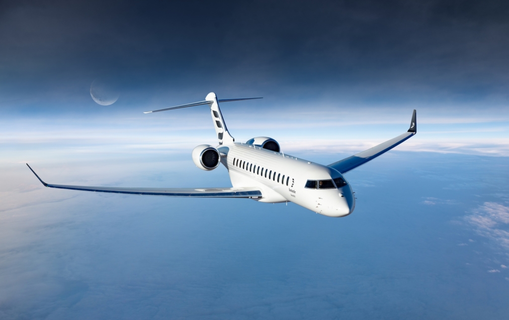 Inflight Bombardier Global 8000 SmoothFlex Wing