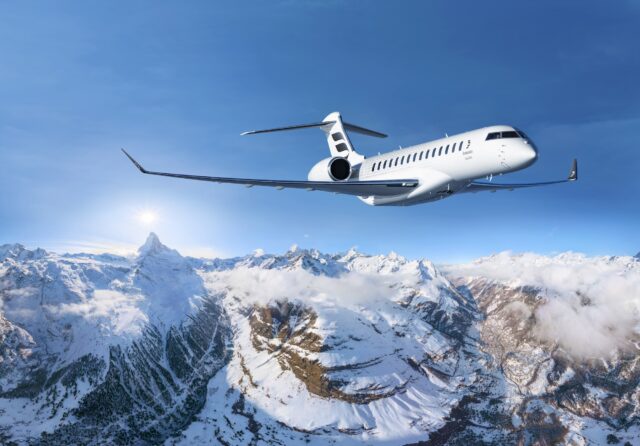 Global 8000 aerial view of Lausanne and Lac Leman