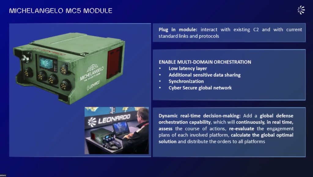 MC5 module of Michelangelo security dome by Leonardo