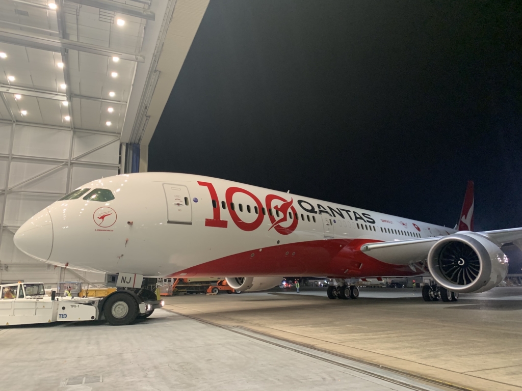 Qantas 100 anniversary livery