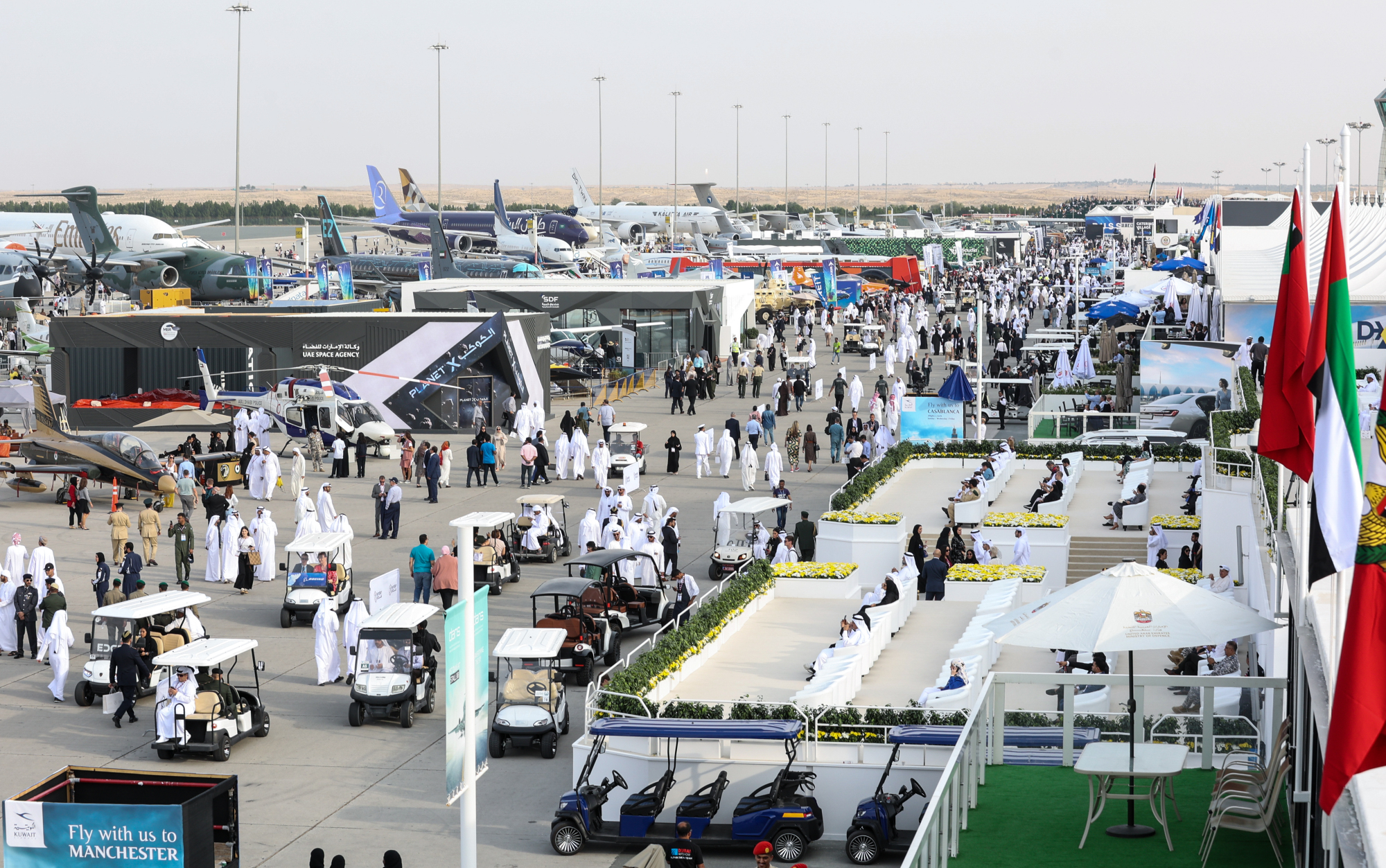 Dubai Airshow flightline