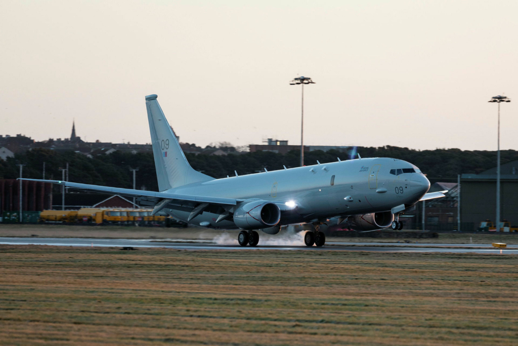 RAF P-8 Poseidon aircraft